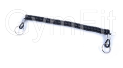 Lanyard 11 1/4 inch 28.5cm  Cord with  1" Key Rings Black