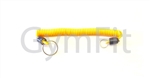 Lanyard 12" (30cm ) Long 1" Key Rings Yellow (IFI)