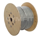 Gym Wire Cable 100m Roll. 7x19 Wire. 4mm Covered in Clear Nylon to 5mm