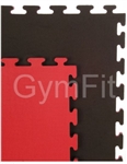 Black and Red 20mm Jigsaw Interlocking Mats 1m x 1m x 20mm