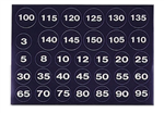 Weight Stack Decal White Numbers. Black Background
fits most standard stack plates
