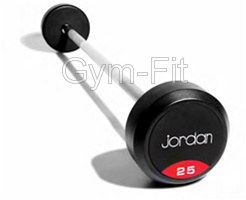 Jordan Rubber Barbell Set. Solid Ends with Straight Bars