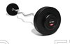 Individual Rubber Barbells with Curl Bar  10kg    " easy curl "