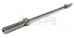 7ft Olympic Bar with  Bearings  Premium Bar Brushed Steel