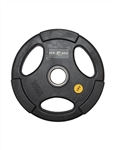 Olympic Disc Round Black Rubber  Grip Disc 1.25kg
