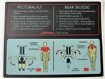 Placard Pec Fly Pro Series Life Fitness